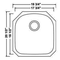 SINGLE BOWL UNDERMOUNT STAINLESS STEEL SINK - Image 3