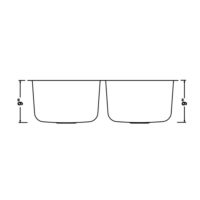 DOUBLE BOWL UNDERMOUNT STAINLESS STEEL SINK - Image 4