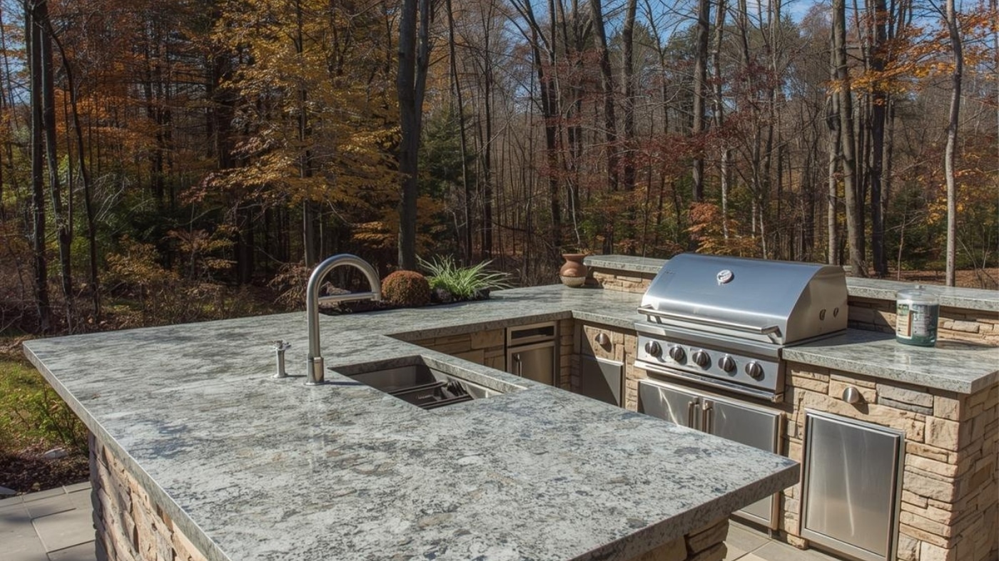 outdoor kitchen countertops outdoor kitchen countertops