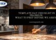 template day checklist Franklin