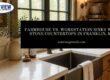 farmhouse vs workstation sink with stone Franklin MA