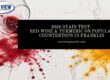 stain test red wine turmeric 2026 Franklin